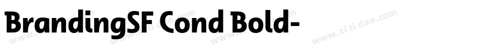 BrandingSF Cond Bold字体转换
